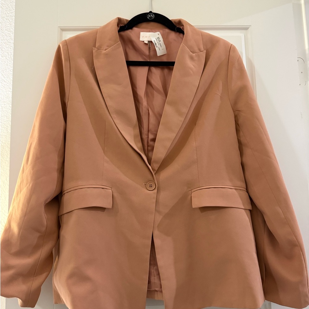 Elegant Pinkish/Beige Women's Blazer